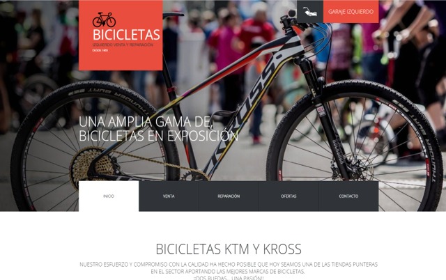 Bicicletas IZQUIERDO|PÁGINAS WEB VITORIA