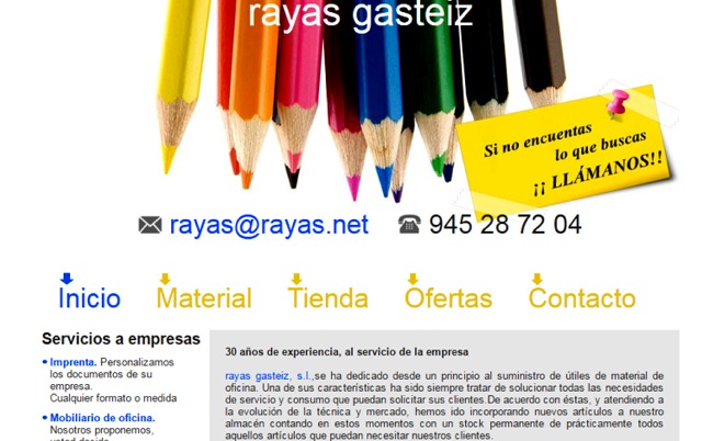 RAYAS GASTEIZ|CEAP INFORMÁTICA PÁGINAS WEB VITORIA